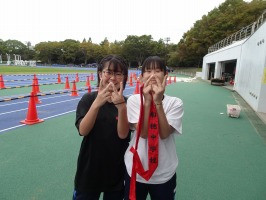 ８　レース前の２人